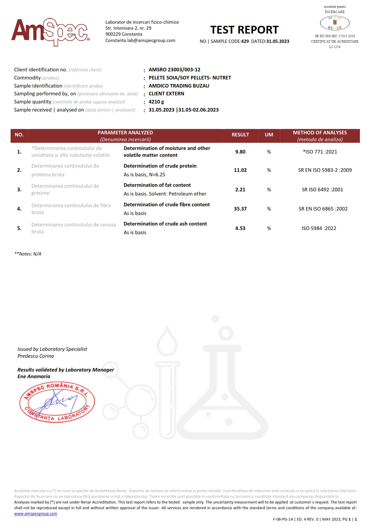 Soy pellets test report (peleti soia)_001